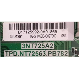 MAIN FUENTE ((COMBO)) PARA TV JVC FULL·HD ((SMART TV)) / NUMERO DE PARTE 02-SH463D-C027000 / TPD.NT72563.PB / 3NT725A2 / 32D1291 / B17125992 / B18031545 / V8-NT563NA-LF1V123 / PANEL LVW320CSDX / MODELO SI32HS