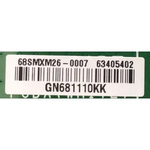 MAIN PARA TV LG / EBT63857602 / EAX66366103(1.0) / 63405402 / MODELO 65SE3KB-BE.AUSSLJM
