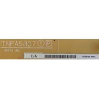 FUENTE DE PODER PARA TV PANASONIC / TNPA5807CA / TNPA5807 / MODELO TC-L50E60