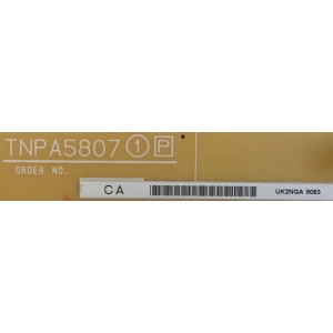 FUENTE DE PODER PARA TV PANASONIC / TNPA5807CA / TNPA5807 / MODELO TC-L50E60