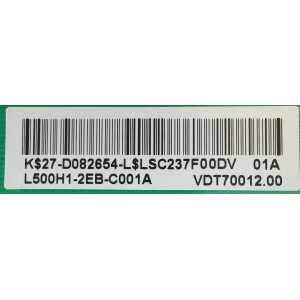 LED DRIVER PARA TV PANASONIC / 27-D082654 / C500E06E02A / MODELO TC-L50E60