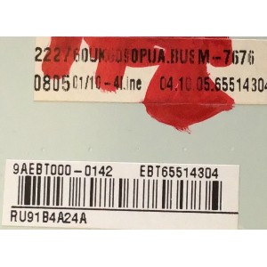 MAIN PARA TV LG / EBT65514304 / EAX67872805(1.1) / MODELO 60UK6090PUA.BUSMLJR / 60UK6090PUA.BUSMLOR