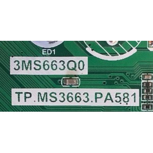 MAIN FUENTE PARA TV TCL / B18073778 / TP.MS3663.PA581 / 3MS663Q0 / 02-SV863A-C032000 / 22D1280 / ESTA TARJETA ES CHINA Y ES UTILIZADA EN DIFERENTES MARCAS Y MODELOS / ENTRAR A DESCRIPCIÓN DEL PRODUCTO