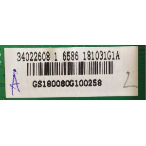 MAIN PARA TV MEMOREX / 34022608 / 35022747 REV-01 / 181031G1A / MOEDELO MTSU5078B