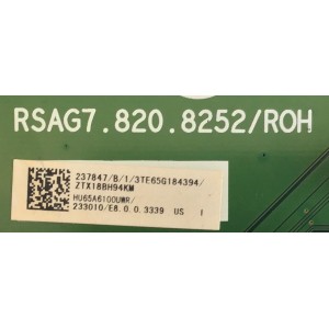 MAIN PARA TV HISENSE / 237847 / RSAG7.820.8252/ROH / 233010 / PANEL HD650S1U51-L2\S0\GM\ROH / MODELO 65RGE