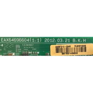 MAIN PARA TV LG / EBT62143602 / EAX64696604(1.1) / PANEL PDP50T40010 / MODELO 50PA4500-UM AUSYLUR / 50PA4500-UM AUSLLUR