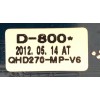MAIN PARA TV LG / QHD270-MP-V6 / D-800 REV_1.0 / PANEL LM270WQ1 (SD)(B1) / 