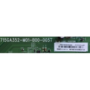 MAIN PARA TV VIZIO / GXJCB02K015 / 715GA352-M01-B00-005T / PANEL TPT500B5-U2T01.D REV:S01W / MODELO M507-G1 LTCHQHOV