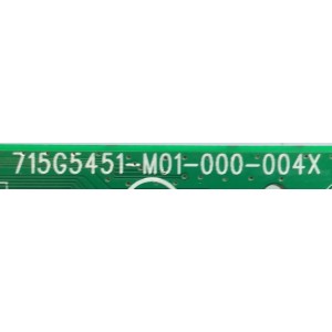 MAIN PARA TV INSIGNIA / CBPFTXCCB01K074 / 715G5451-M01-000-004X / TXCCB01K0740000TOP / PANEL MT3151A05-2 VER.2.1 / MODELO NS-32E321A13