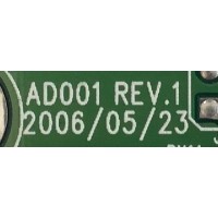 TARJETA TUNER PARA TV SCEPTRE / AD001-1 / AD001 REV:.1 / 062705501 / TD13360 / PANEL T370XW01 / MODELO X37SV