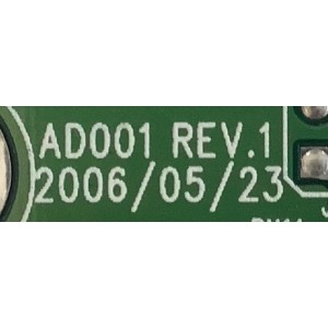 TARJETA TUNER PARA TV SCEPTRE / AD001-1 / AD001 REV:.1 / 062705501 / TD13360 / PANEL T370XW01 / MODELO X37SV