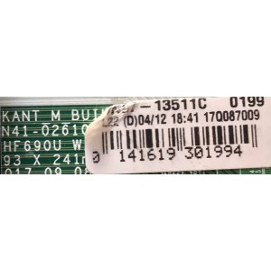 MAIN PARA TV SAMSUNG / BN94-12464C  / BN41-02610B / BN97-13511C / MODELO HG55NF690UFXZA