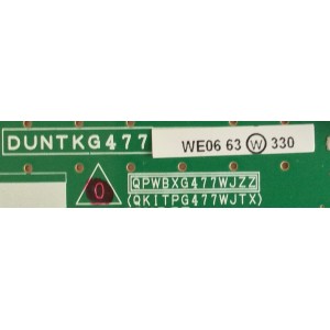 T-CON PARA TV SHARP / DUNTKG477FM06 / DUNTKG477 / DUNTKG477WE06 / QPWBXG477WJZZ / QKITPG477WJTX / MODELO LC-60LE661U