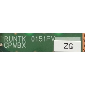 T-CON PARA TV SHARP / RUNTK0151FVZG / RUNTK0151FV / CPWBX0151FV / RUNTK0151FVZG / PANEL JE695R3HA1AC / MODELO LC-70UC30U