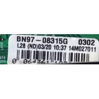 MAIN PARA TV SAMSUNG / BN94-07988Q / BN41-02186B / BN97-08315G / PANEL LSI550HJ02-V / MODELO LH55DMDPLGA/ZA TS02