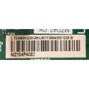 MAIN PARA TV HISENSE / 173654 / RSAG7.820.5960 /ROH / LTDN60K220GWUS / PANEL HD500DF-B53\S1\ROH /  MODELO 50H5GB