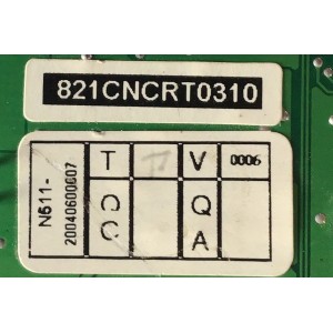 MAIN PARA MONITOR / NCRT02 VER:1.1 / 821CNCRT0310 / 20040600607