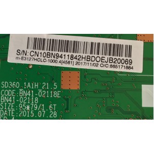 MAIN PARA MONITOR SAMSUNG / BN94-11842H / BN41-02118E / BN4411842H / PANEL M270HTN02.5 / MODELO LS27E330HZX/ZA