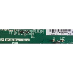 MAIN FUENTE PARA TV LG / 60101-00984 / TP.MS3553T.PB769 / 4300011019 / 20170513 / H18113910-0A02450 / PANEL BOEI280WX1 / MODELO 28LJ400B-PU.CUSBLP