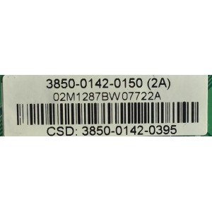 MAIN PARA TV VIZIO / 3850-0142-0150 / 0171-2272-2302 / 3850-0142-0395 / MODELO VP50HDTV20A