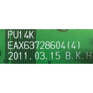 MAIN PARA TV LG / EBT61715301 / EAX63728604 (4) / RU18C04313 / PANEL PDP50R30111 / MODELO 50PV400-UB.AUSZLUR