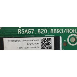 MAIN FUENTE PARA TV SHARP / 246199 / RSAG7.820.8893/ROH / HU40N2176WR / 3TE40M1913A2 / PANEL V400HJ6-PE1 REV.C3 / MODELO LC-40LB601U