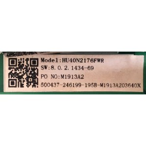 MAIN FUENTE PARA TV SHARP / 246199 / RSAG7.820.8893/ROH / HU40N2176WR / 3TE40M1913A2 / PANEL V400HJ6-PE1 REV.C3 / MODELO LC-40LB601U