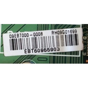 MAIN PARA TV LG / EBT60955903 / EAX61557905(1) / PANEL PDP50R10104 / MODELO 50PK750-UA.AUSALHR