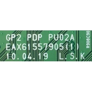 MAIN PARA TV LG / EBT60955903 / EAX61557905(1) / PANEL PDP50R10104 / MODELO 50PK750-UA.AUSALHR