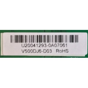 MAIN PARA TV VIZIO / A0002M00J / TD.MT5691.U761 / U20041293 / PANEL V500DJ6-D03 REV.CB / MODELO V505-H19 LIAIZBNW