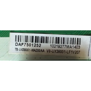 MAIN PARA TV INSIGNIA / T8-UX38001-MA200AA / 40-UX38NA-MAG2HG / V8-UX38001-LF1V207 / MODELO NS-48DR510NA17	