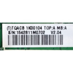 MAIN PARA TV INSIGNIA / 756TQACB1K00104  / 715G3817-MOE-000-005K / (T)TQACB1K00104  / PANEL T420HW07 / MODELO NS-42E570A11