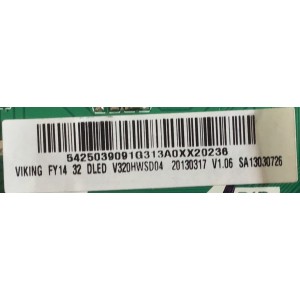 MAIN PARA TV INSIGNIA / 5425039091G / T.MS3393.71 / V320HWSD04 / A13030726 / PANEL V320HWSD04 / MODELO NS-32D200NA14
