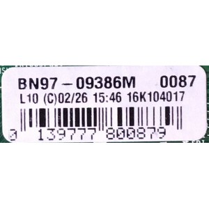 MAIN PARA TV SAMSUNG / NUMERO DE PARTE BN94-10166M / BN41-02532A / BN97-09386M / PANEL CY-GJ055BGAVYH / MODELO HG55NE470 / HG55NE470BFXZA / HG55NE470BFXZA AA01