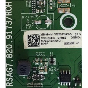 MAIN PARA TV HISENSE 4K Ultra HD Android Smart RESOLUCION (3840 x 2160) / 256949 / RSAG7.820.9173/ROH / 256950 / PANEL HD550V3U51-TAL3\S0\FJ\GM \ROH / MODELO 55H8F