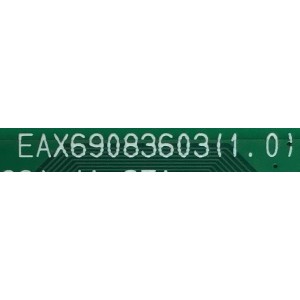 MAIN PARA SMART TV LG 4K UHD RESOLUCION (3,840 x 2,160) / EBT66466002 / EAX69083603(1.0) / PANEL NC650DQG-ABHX7 / NUMERO DE DISPLAY HV650QUB-N9E / MODELO 65UN7300AUD.BUSFLKR