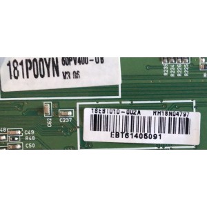 MAIN PARA TV LG / EBT61405091 / EAX63728604(4) / PANEL PDP60R30110 / MODELO 60PV400-UB.AUSZLHR