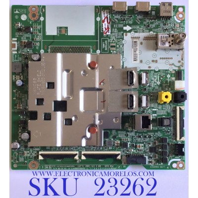 MAIN PARA SMART TV LG 4K UHD CON HDR RESOLUCION (3840x2160) / NUM DE PARTE EBT66514201 / EAX69109604(1.0) / EAX69109604 / PANEL NC750DQH-AAHR1 / DISPLAY LC750DQK(SN)(A1) / MODELOS 75UN8570AUD / 75UN8570PUC / 75UN8570AUD.BUSWLKR / 75UN8570PUC.BUSWLOR