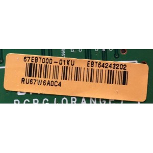 MAIN PARA TV LG / EBT64243202 / EAX66845306 (1.1)/ EBT64243202 / PANEL LC750EQF (FJ)(F1)/ MODELO 75UH8500-UD.BUSWLJR