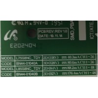 LED DRIVER PARA TV SAMSUNG / NUMERO DE PARTE BN44-01040A / L75S8NC_TDY / BN4401040A / PANEL CY-TT075FMLV4H / MODELOS QN75Q8DTAFXZA FC02 / QN75Q80TAFXZA FC04 / QN75Q80AAFXZA