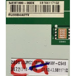 MAIN PARA SMART TV LG 4K Ultra HD Procesador Quad Core CON HDR / EBT66117102 / EAX68253604(1.0) / PANEL HC700DQN-VHXL1-214X / MODELO 70UM7370PUA.BUSMLOR