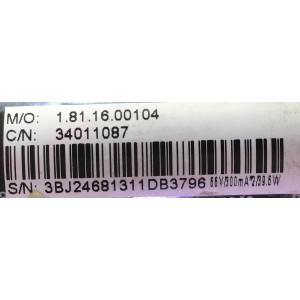 MAIN FUENTE PARA TV SEIKI / 34011087 / CV3393BH-B42 / T013115_3 / 400HM06_B997_20131121_224610 / MODELO SE40FY27 / ESTA TARJETA ES CHINA Y ES UTILIZADA EN DIFERENTES MARCAS Y MODELOS / ENTRAR A DESCRIPCIÓN DEL PRODUCTO