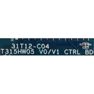 T-CON PARA TV PROSCAN / 55.37T06.C19 / 31T12-C04 / 5537T06C19 / T315HW05 V0/V1 / PANEL T370HW04 V.1 / MODELO PLED3792A