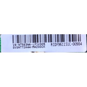 MAIN FUENTE PARA TV HKPRO / SVSNT72A44-MA200CK / TPD.NT72563.PB782 / V8-NT563NA-LF1V305 / 3NT725A2 / MODELO HKP40SM9 / ESTA TARJETA ES CHINA Y ES UTILIZADA EN DIFERENTES MARCAS Y MODELOS / ENTRAR A DESCRIPCIÓN DEL PRODUCTO