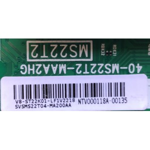 MAIN PARA TV TCL / SVSMS22T04-MA200AA / 40-MS22T2-MAA2HG / V8-ST22K01-LF1V2218 / MS22T2 / MODELO 43S425 / ESTA TARJETA ES CHINA Y ES UTILIZADA EN DIFERENTES MARCAS Y MODELOS / ENTRAR A DESCRIPCIÓN DEL PRODUCTO