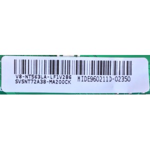 MAIN FUENTE PARA TV QUASAR / SVSNT72A38-MA200CK / TPD.NT72563.PB782 / V8-NT563LA-LF1V286 / 3NT725A2 / MODELO 43'' TARJETA  CHINA Y ES UTILIZADA EN DIFERENTES MARCAS Y MODELOS / ENTRAR A DESCRIPCIÓN DEL PRODUCTO