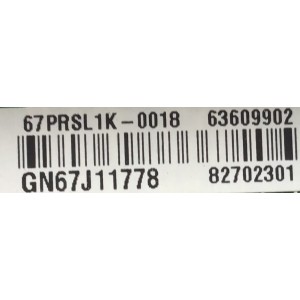 MAIN PARA TV LG / EBT64180003 / EAX66733607(1.0) / 63609902 / PANEL LC650AQD (GJ)(P1) / MODELO OLED65E6P-U.AUSWLJR