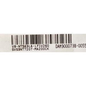 MAIN FUENTE PARA TV PANASONIC / SVS3NT7207-MA200CK / TPD.NT72563.PB782 / V8-NT563LA-LF1V260 / 3NT725A2 / PANEL ST3151A05 / ESTA TARJETA ES CHINA Y ES UTILIZADA EN DIFERENTES MARCAS Y MODELOS / ENTRAR A DESCRIPCIÓN DEL PRODUCTO