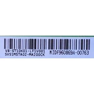 MAIN PARA TV HITACHI / SVS1MSTA02-MA200CK  / 40-MST10B-MAA2HG / V8-ST10K01-LF1V001  / ESTA TARJETA ES CHINA Y ES UTILIZADA EN DIFERENTES MARCAS Y MODELOS / ENTRAR A DESCRIPCIÓN DEL PRODUCTO
