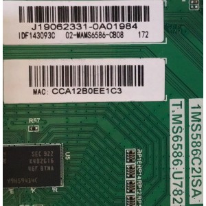 MAIN PARA TV QUASAR / J19062331 / T.MS6586.U782 / 02-MAMS6586-CB08 / 1MS586C2ISA / ESTA TARJETA ES CHINA Y ES UTILIZADA EN DIFERENTES MARCAS Y MODELOS / ENTRAR A DESCRIPCIÓN DEL PRODUCTO